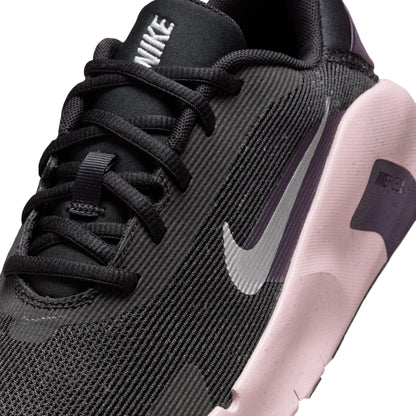 Nike Women's Flex Train Training/Workout Shoes, Black/Metallic Platinum-Silt Red-Cave Purple