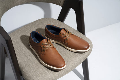 Jousen Men's Casual Shoes Memory Foam Mens Fashion Sneakers Business Dress Sneaker (A81Q06 Brown 9)