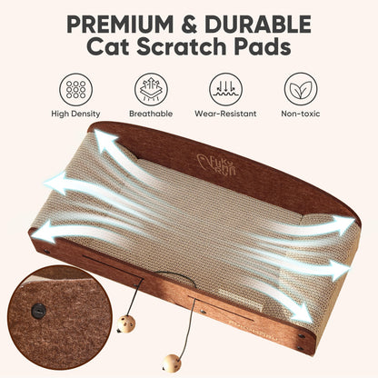 FUKUMARU Cama Rascadora para Gatos de 26 Pulgadas (Caramelo)