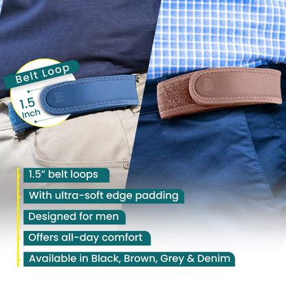BeltBro Pro Cinturón Invisible sin Hebilla (Elástico / Ajustable)