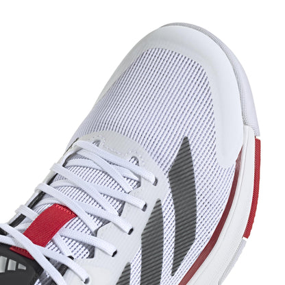 Adidas Mens Crazyquick Lightstrike Padel Tennis, White/Black/Lucid Red