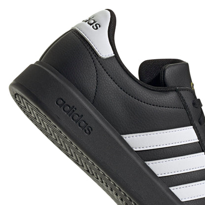 Adidas Women's Grand Court 2.0, Black/White/Gold Metallic